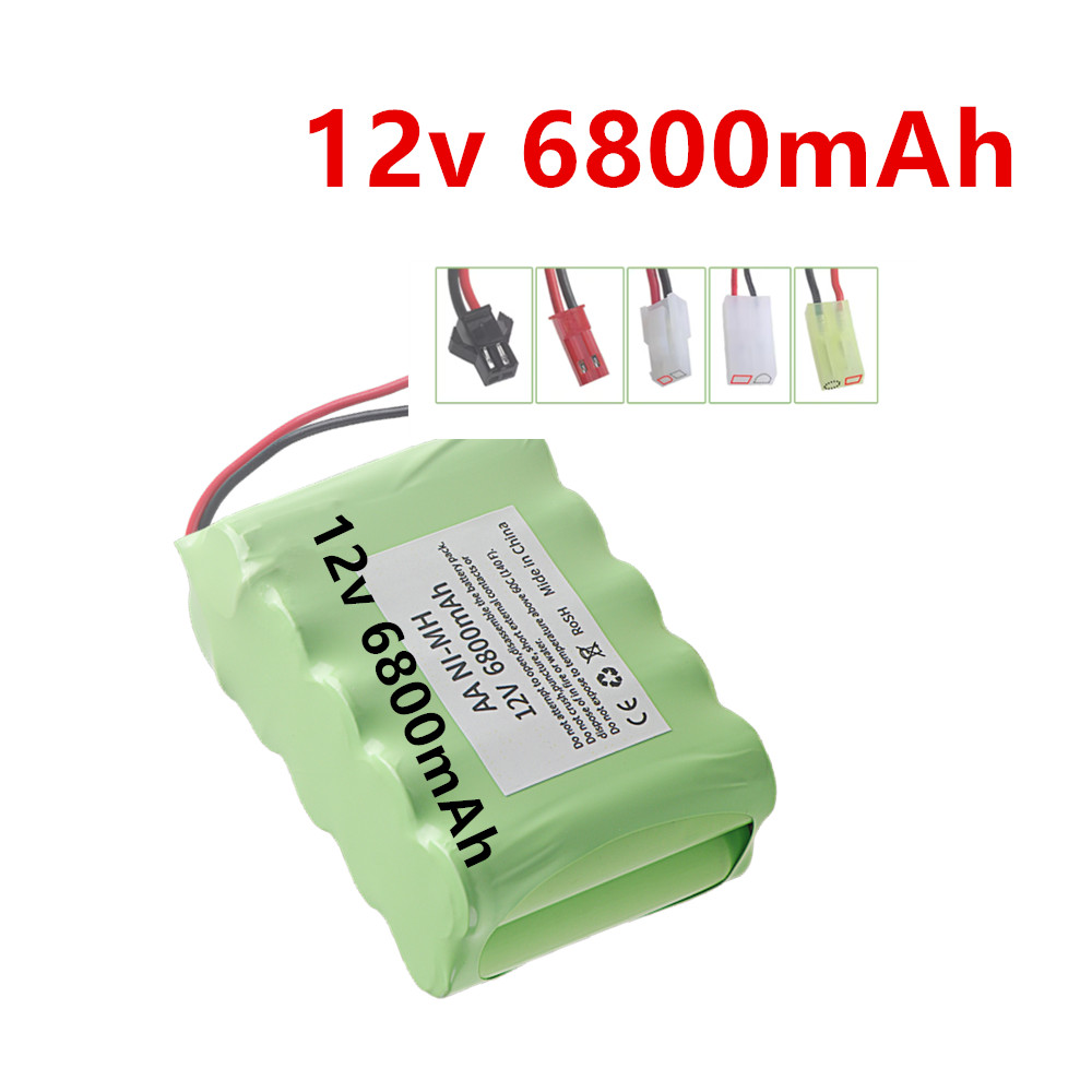 Rc Hobby Tools - 12v 6800mAh NI-MH 충전식 배터리(타미야/JST/SM 포함)