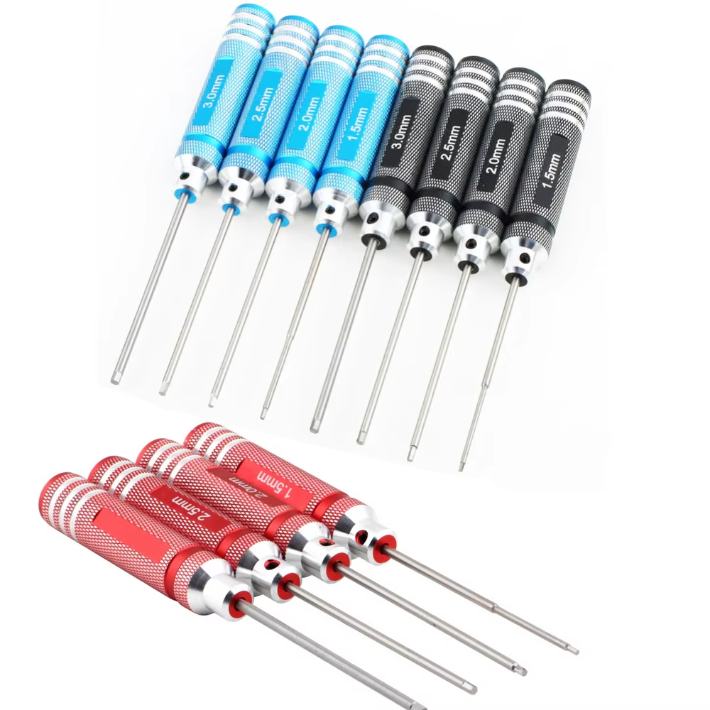 4pcs 육각 스크루 드라이버 세트 티타늄 도금 경화  - Rc Hobby Tools 리뷰 및 가격