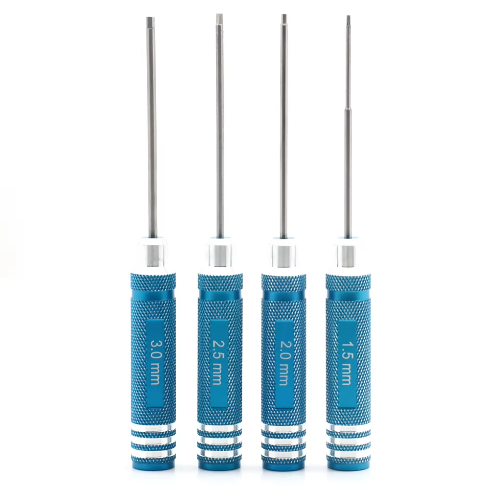 4pcs 육각 스크루 드라이버 세트 티타늄 도금 경화  - Rc Hobby Tools 리뷰 및 가격