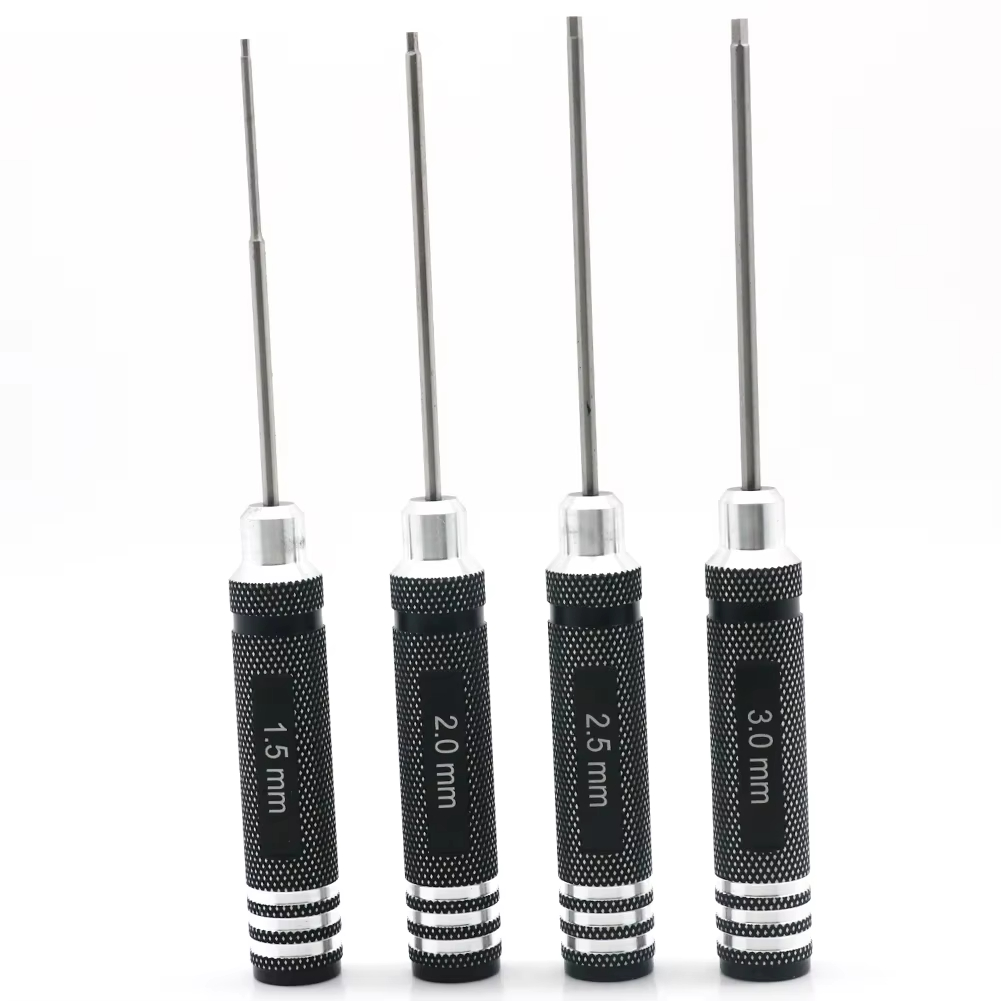 4pcs 육각 스크루 드라이버 세트 티타늄 도금 경화  - Rc Hobby Tools 리뷰 및 가격